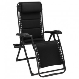 BarlettaRelaxTuinstoelZwartTravellifeBuitengewoondeBoet-Buitengewoondeboet