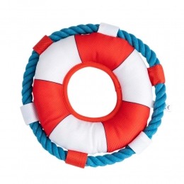 HondenwaterspeelgoedReddingsboeiFloatingwit-rood-blauw