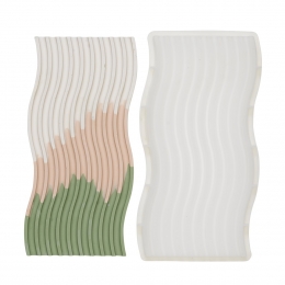 Siliconengietmal-onderzettergegolfd