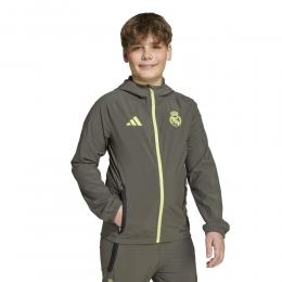 adidasRealMadridVisTechVestKidsGrijsLichtgroen