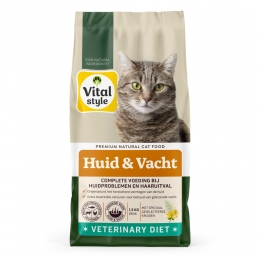 VitalstyleHuidVachtKattenvoer15kg