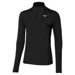 MizunoHYBRIDLONGSLEEVET-SHIRTHardloopschoenenZwartDamesMaatL