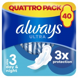 AlwaysMaandverbandUltraSecureNight40stuks