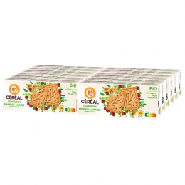 12xCralHealthyBIOKoekCranberryAmandelen132gr
