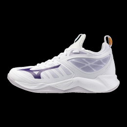 MizunoWAVEDIMENSIONVolleybalschoenenWitVioletIndigoCamelliaRosDamesMaat445