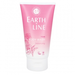 3xEarth-LineBodyWashRose150ml