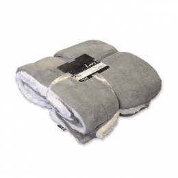 PlaidLarsl200b150cmgrijsUniqueLiving-Uniqueliving