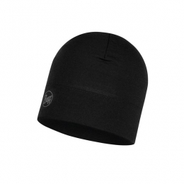 BuffMidweightMerinoWoolHatSolidBlack