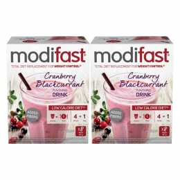 2xModifastIntensiveMilkshakeCranberry8x55gr