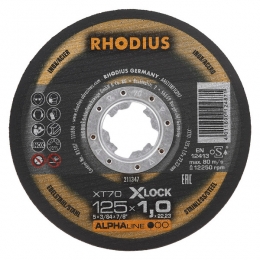 Rhodius211347ALPHAlineIXT70Doorslijpschijf-X-LOCK-125X10X222325st