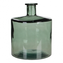 MicaDecorationsGuanGlazenFles-H26x21cm-Groen