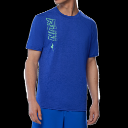 MizunoCORERUNT-SHIRTReflexblueHerenMaatM