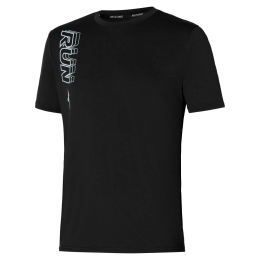 MizunoCORERUNT-SHIRTZwartHerenMaatS