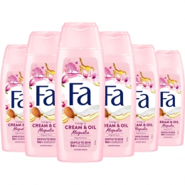 6xFaDouchecrmeCreamOilSilkMagnolia250ml