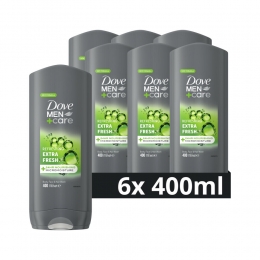 6xDoveDouchegelMenCareExtraFresh400ml