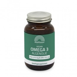 GratisVerzending2xMattissonHelathStyleVeganOmega3Algenolie375DHA125EPA60vegacapsules