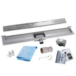 RVSDouchegootMuurflensmetuitneembaarsifon100x7cm67cmdiepSTANDAARDROOSTER