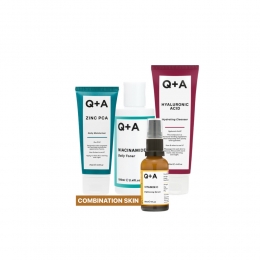 QACombinationSkin-Reinigingsgel1x125mlToner1x100mlGezichtsserum1x30mlMoisturiser1x75ml-Pakket
