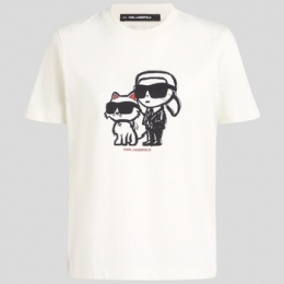 T-shirtKorteMouwKarlLagerfeldIKONSKETCHDUOT-SHIRT