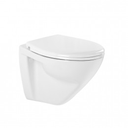 WandtoiletSanindusaPlus6cmVerhoogdRimlessKeramiekinclSoftCloseZittingWit