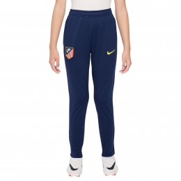 NikeAtleticoMadridStrikeTrainingsbroek2025-2026KidsDonkerblauwGeel