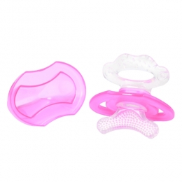 BabyOnoFirstTeethRoze3mVerkoelendSiliconeBijtspeeltje100802