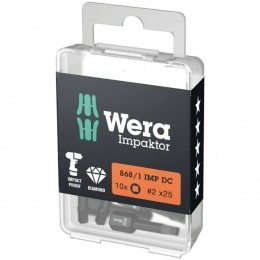 Wera0505763100114RobertsonImpaktorBit-R2X25mm10st