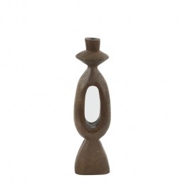 LightlivingD-Kandelaar13x13x43cmDJANGOhoutmatroodbruin