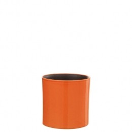 J-LinebloempotFlek-keramiek-oranje-small-165cm