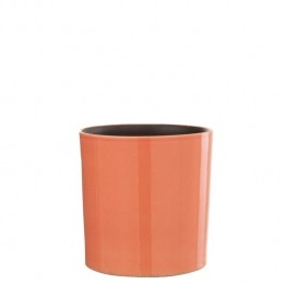 J-LinebloempotFlek-keramiek-roze-medium-21cm