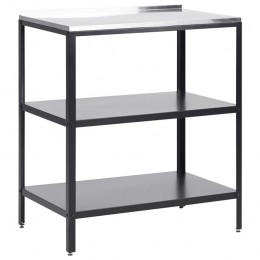 Beliani-VILAMA-Buitenkeukeneiland-Zwart-80x50x92cm-Staal