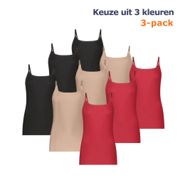 TenCateSecretsSpaghettiTop3-packZwart-XL