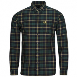 OverhemdLangeMouwFredPerryOXFORDTARTANSHIRT