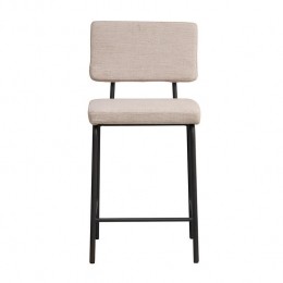 Bronx71ScandinavischebarkrukEspenbeigegerecycledestof64-77cm-