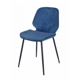 EetkamerstoelOceanVelvetBlauw