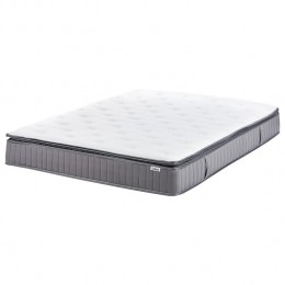 Beliani-PLEASANT-Pocketveringmatrasmedium-Wit-160x200cm-Traagschuim