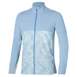 MizunoPARISATHLETEHYBRIDWARMUPJACKETGlacierlakeHerenMaatL
