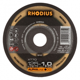 RhodiusALPHALineIXT70Doorslijpschijf-ExtraDun-125X2223X1mm-RVSStaal100st
