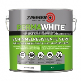 ZinsserPermawhiteMat-Badkamermuurverf-Wit-25L