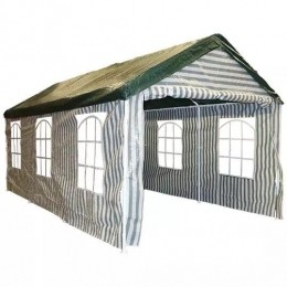 Partytent300x600cmGroenWitBuitengewoondeBoet-Buitengewoondeboet