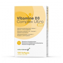 NaturalEnergyVitamineD3ComplexUltra3000IU120Parels