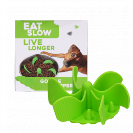 EatSlowLiveLongerGobbleStopperGreen
