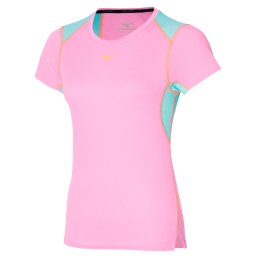 MizunoDRYAEROFLOWT-SHIRTHardloopschoenenLilacChiffonDamesMaatS
