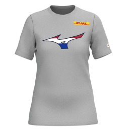 MizunoNevoboNederlandT-shirtWomenVolleybalschoenenGrijsDamesMaatXS