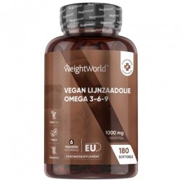 Lijnzaadolie-1000mg180Softgels-Omega369-6maandenvoorraad