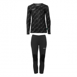 UhlsportProgressiveKeeperssetLangeMouwenKidsZwart