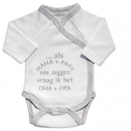 PetitVillainAlsMamaPapaNeeZeggenWitGrijsRomper