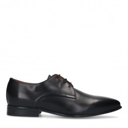 Zwartelerenveterschoenen