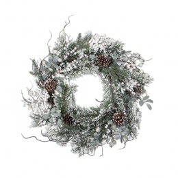 HouseofSeasonsHardyKerstkrans50cm-Groen