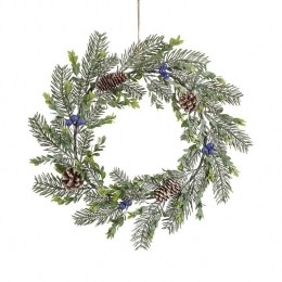 HouseofSeasonsKerstkrans-42cm-Groen